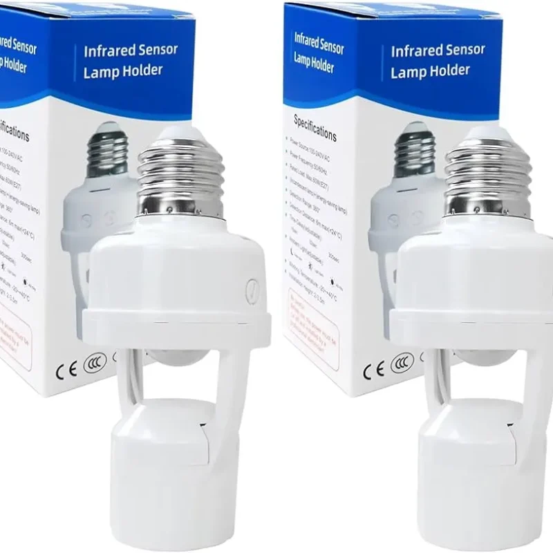 Уред за сијалица со сензор за движење